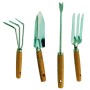 SET 4 ATTREZZINI DA GIARDINO MANICO LEGNO IMP19660