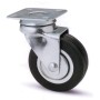 RUOTA MOBILE D 50 MM GOMMA DOPPIA COR 160 PIASTRA