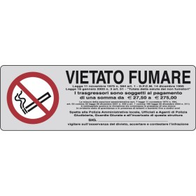ETICHETTA ADESIVA 150X50 VIETATO FUMARE ETICHETTA ADESIVA 150X50 VIETATO FUMARE