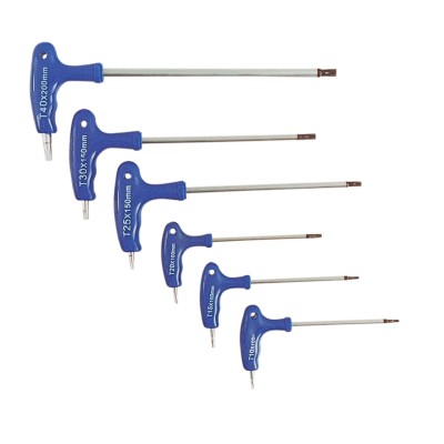 SERIE  6 CHIAVI TORX T10-T40 CR VAN C/IMPUGNATURA