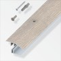 TERMINALE A SCIVOLO P/PARQUET ROVERE GRIGIO 100 CM