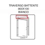 R TRAVERSO BATTENTE X PORTA MICROTEC FRASSINO/BIANCO 210X70