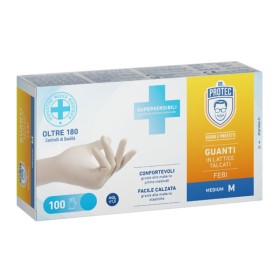 Bericah DR Protec Febi Talcato - Guanti monouso Lattice Con polvere AQL 1.0 - Box 100 pz Bericah DR Protec Febi TalcatoBox