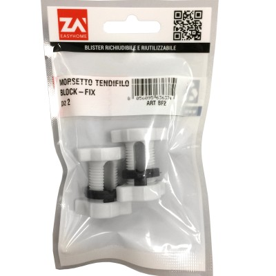 MORSETTO NYLON REGOLABILE P/FILO 0/6 MM 2 PZ