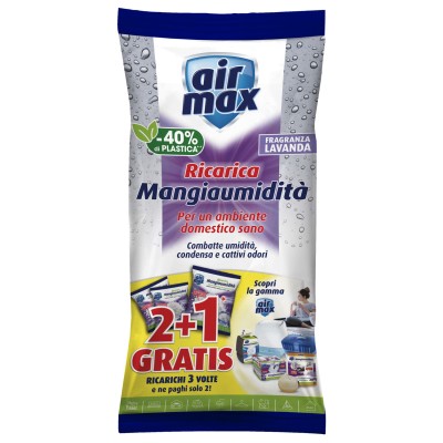 AIRMAX ASSORBIUMIDITA RICARICA SALI LAVAN 450G 3 PZ