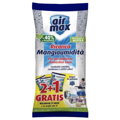 AIRMAX ASSORBIUMIDITA RICARICA SALI NEUT 450G 3 PZ
