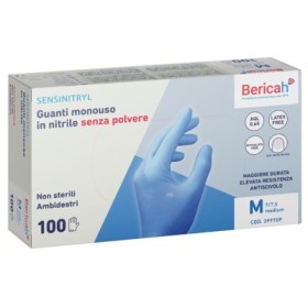 Bericah Sensinytril - Guanti monouso in nitrile senza polvere AQL 1.0 - Box 100 pz Bericah Sensinytril Box