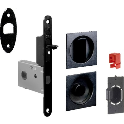 KIT PORTA SCORR NICCHIA QUADRA EASY G500T NERO