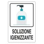 TARGA ADES.  20X30 SOLUZIONE IGIENIZZANTE