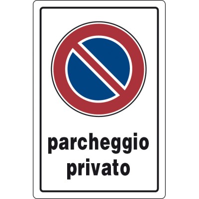 TARGA SEGNALETICA PARCHEGGIO PRIVATO