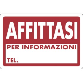 TARGA SEGNALETICA AFFITTASI TARGA SEGNALETICA AFFITTASI