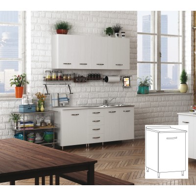 KIT CUCINA BASE 1 ANTA 40X50XH85 CM BIANCO