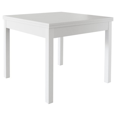 KIT TAVOLO LIBRO 90/180X90XH79CM BIANCO FRASSINO