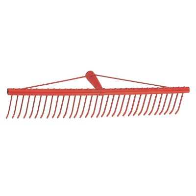 RASTRELLO A 34 DENTI PIATTI IN FERRO P/ERBA 60 CM