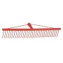 RASTRELLO A 34 DENTI PIATTI IN FERRO P/ERBA 60 CM