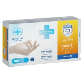 Bericah Dr Protec Febi - Guanti monouso Lattice Senza polvere AQL 1,0- Box 100 pz Bericah Dr Protec Febi - Guanti monouso Lattice Senza polvere AQL 1,0- Box 100 pz