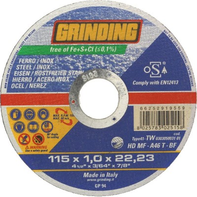 GRINDING DISCO FERRO 115X1,0 LDMF