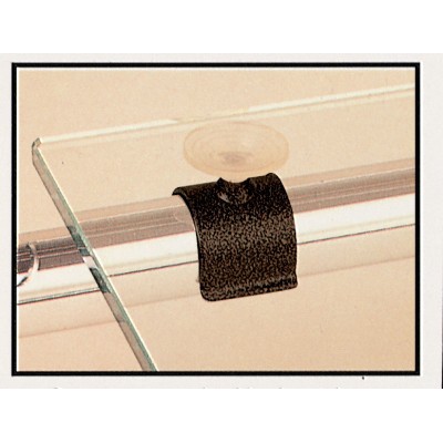 BL SUPPORTI C/VENTOSA P/TUBO NERO 4 PZ