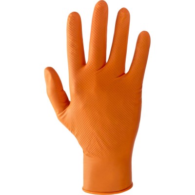 GUANTI NITRILE ARANCIONE CAT. III TG.  L  50 PZ