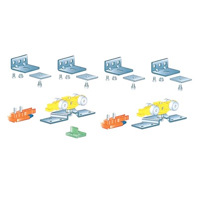 KIT ACCESSORI P/BINARIO ALLUMINIO 80 KG