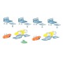 KIT ACCESSORI P/BINARIO ALLUMINIO 80 KG