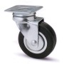 RUOTA MOBILE D 60 MM GOMMA DOPPIA COR 160 PIASTRA