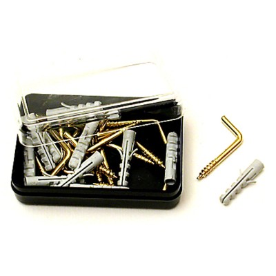 GANCIO P/QUADRO A RAMPINO C/TASSELLO 10 PZ