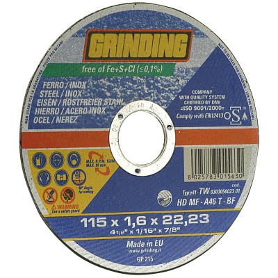 GRINDING DISCO PIANO PER FERRO D 230X1,9 MM