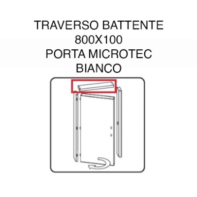R TRAVERSO BATTENTE PORTA MICROTEC BIANCO 210X80