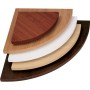 MENSOLA ANGOLO SQUADRATA NOCE 25X25X1,8 CM