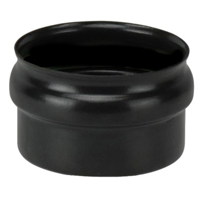 SCARICO CONDENSA CIECO P/STUFA PELLET D  8CM NERO OPACO