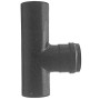 RACCORDO A T P/STUFA A PELLET ATTACCO MFM D  8 CM NERO OPACO