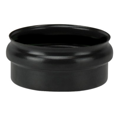 SCARICO CONDENSA CIECO P/STUFA PELLET D 10CM NERO OPACO