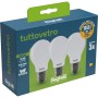 BEGHELLI LED GOCCIA E27  8W 58050 CALDA 3000K 3 PZ