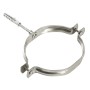 COLLARE INOX C/TASSELLO P/TUBO PELLET  8 CM