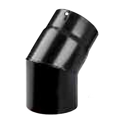 GOMITO PLUS PORCELLANATO 45 D 15 CM NERO OPACO