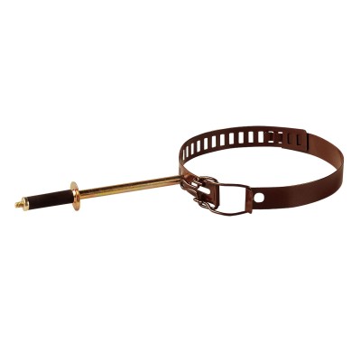 COLLARE P/TUBO DI STUFA D 8/14 CM MARRONE