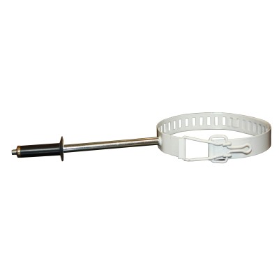 COLLARE P/TUBO DI STUFA D 8/14 CM BIANCO