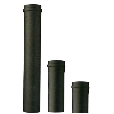 TUBO P/STUFA A PELLET H 100 CM D 12 CM NERO OPACO