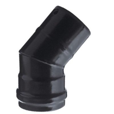 GOMITO P/STUFA A PELLET 45 ATTACCO MF D 12 CM