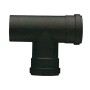 RACCORDO A T P/STUFA A PELLET ATTACCO FFM D 12 CM NERO OPACO