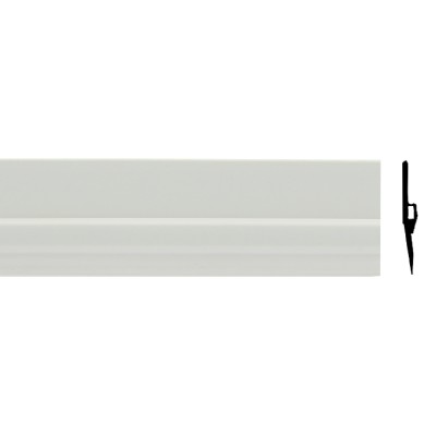 PARAPORTA RIGIDO C/PINNA IN GOMMA 1 M BIANCO