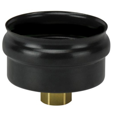 SCARICO CONDENSA C/MAN OTTON STUFA A PELLET D 8 CM NERO OPACO