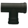 RACCORDO A T P/STUFA A PELLET ATTACCO FFM D  8 CM NERO OPACO