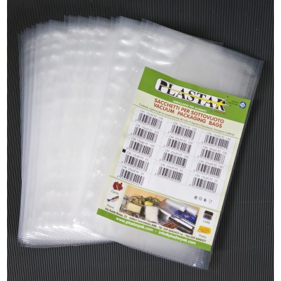 BUSTA GOFFRATA 15X40 CM P/SOTTOVUOTO  25 PZ
