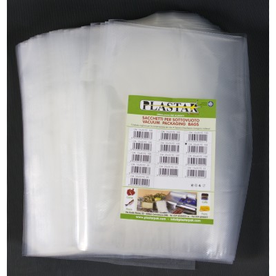 BUSTA GOFFRATA 20X40 CM P/SOTTOVUOTO 100 PZ