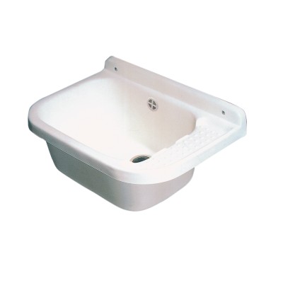 LAVATOIO RESINA A PARETE 50X35 CM C/SIFONE