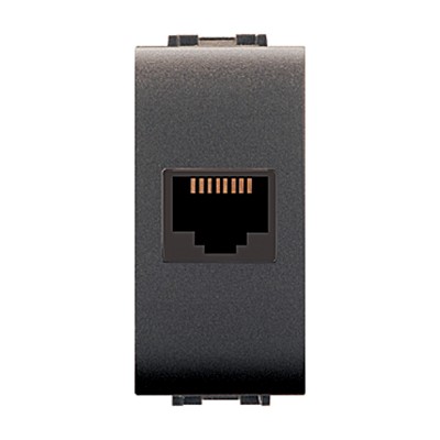 LIFE 4084 PRESA TELEFONICA RJ11 PLUG 6/4 GRIGIO ANT