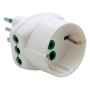 FME 87.210 BL ADATTATATORE 10A 2P+T + SCHUKO *