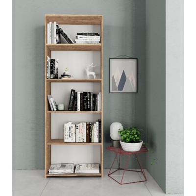 KIT LIBRERIA 4 RIPIANI 65X25XH183 CM ROVERE BARLY